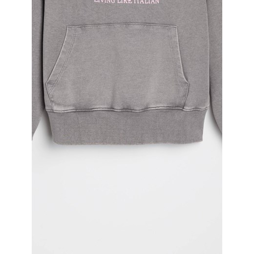 Sinsay - Bluza z nadrukiem - zielony Sinsay XS Sinsay