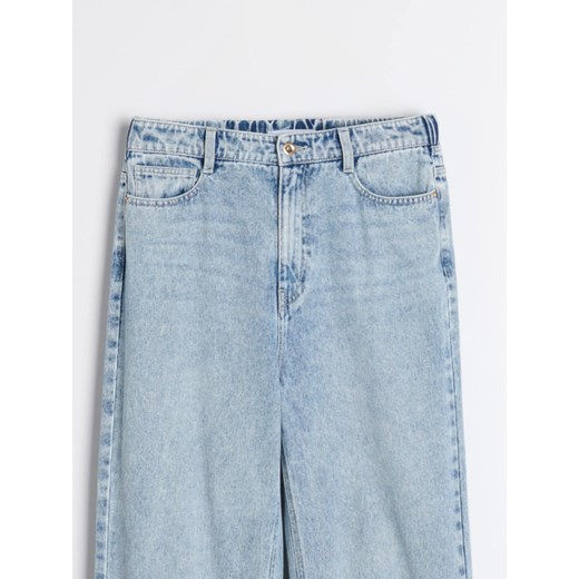 Sinsay - Jeansy wide leg - niebieski Sinsay 42 Sinsay