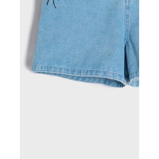 Sinsay - Szorty jeansowe Stitch - niebieski Sinsay 164 Sinsay