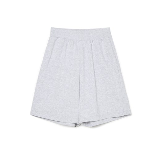 Cropp - Melanżowe spodenki bermudy - jasny szary Cropp XS Cropp