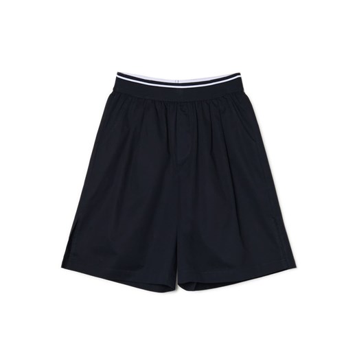 Cropp - Szorty z ozdobną gumą w pasie - granatowy Cropp 36 Cropp