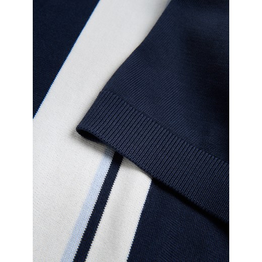 Reserved - Sweter z krótkim rękawem - granatowy Reserved XXL Reserved