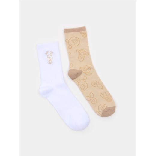 Sinsay - Skarpetki 2 pack Winnie the pooh - wielobarwny ze sklepu Sinsay w kategorii Skarpetki damskie - zdjęcie 178780990