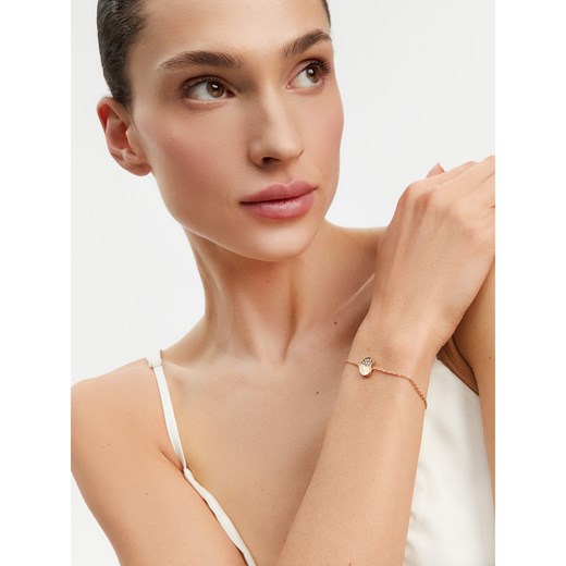Bransoletka Guess Lovely Guess JUBB03 036JW Żółte złocenie Guess L okazyjna cena eobuwie.pl