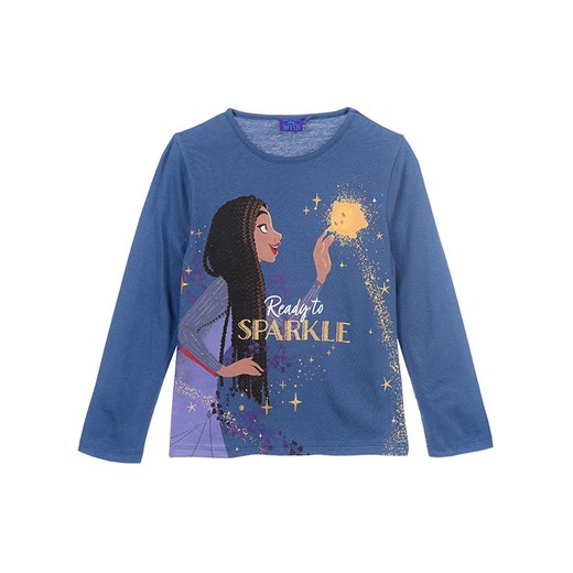 Disney Koszulka &quot;Wish&quot; w kolorze granatowym ze sklepu Limango Polska w kategorii Bluzki dziewczęce - zdjęcie 178782871
