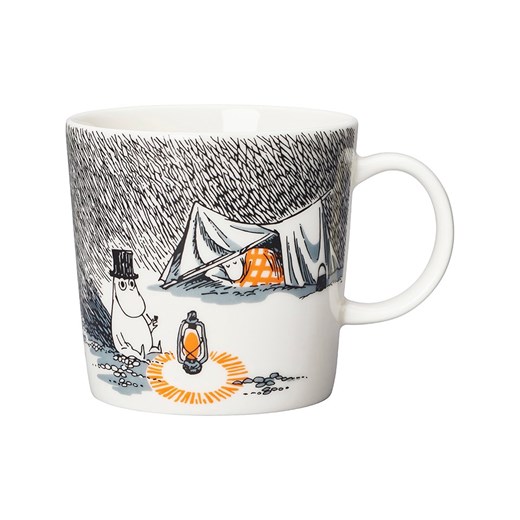 Moomin Kubek &quot;Sleep Well&quot; w kolorze biało-czarnym - 300 ml ze sklepu Limango Polska w kategorii Naczynia - zdjęcie 178782971