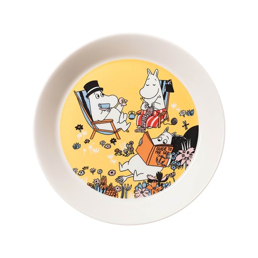 Moomin Talerzyk deserowy &quot;Family Time&quot; w kolorze żółtym  - Ø 19 cm ze sklepu Limango Polska w kategorii Naczynia - zdjęcie 178783302