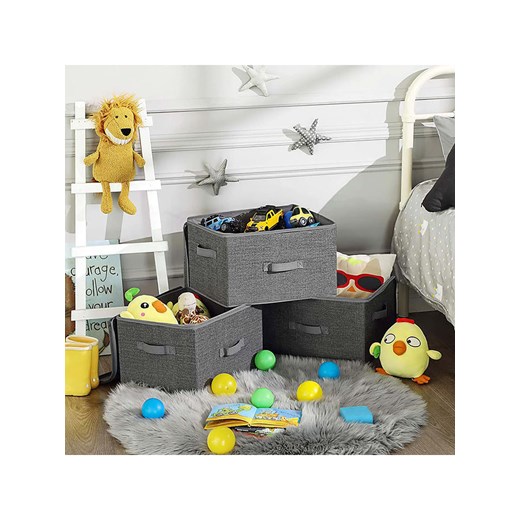 Songmics Pudełka (3 szt.) w kolorze szarym - 40 x 25 x 30 cm Songmics onesize wyprzedaż Limango Polska