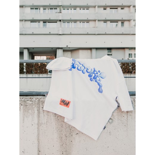 Cropp - Biała koszulka boxy z nadrukami - biały ze sklepu Cropp w kategorii T-shirty męskie - zdjęcie 178784142