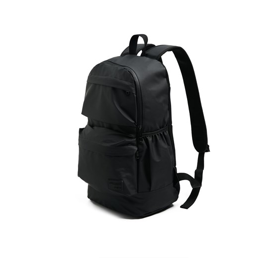 Cropp - Czarny plecak miejski z efektem skóry - czarny Cropp Uniwersalny Cropp