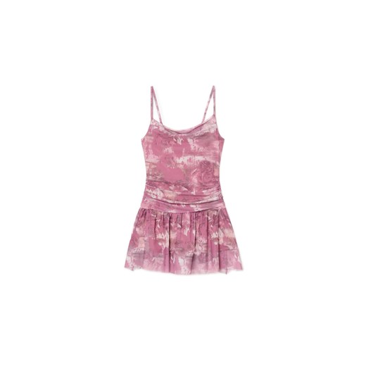 Cropp - Wzorzysty kombinezon mini w kwiaty - wielobarwny ze sklepu Cropp w kategorii Sukienki - zdjęcie 178784171