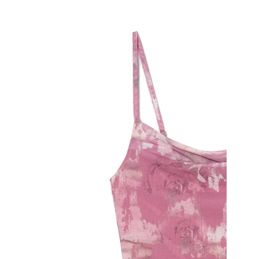 Cropp - Wzorzysta sukienka mini w kwiaty - wielobarwny Cropp XL Cropp
