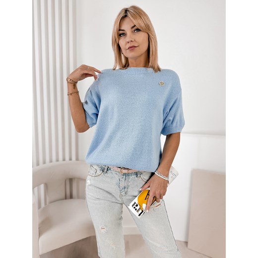 sweter maura błękitny one size ze sklepu UBRA w kategorii Swetry damskie - zdjęcie 178784892