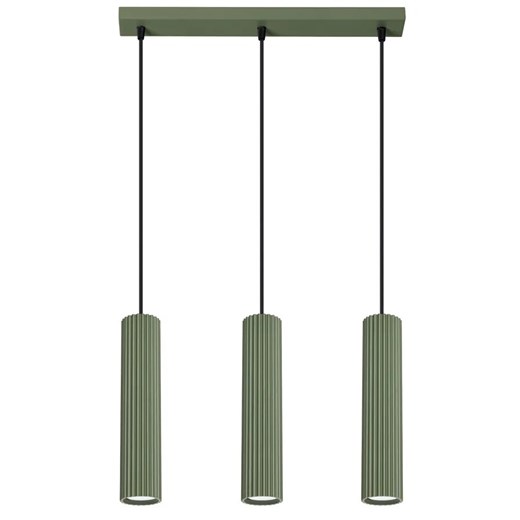 Oliwkowa lampa wisząca w loftowym stylu - D298-Melson ze sklepu Edinos.pl w kategorii Lampy wiszące - zdjęcie 178785100