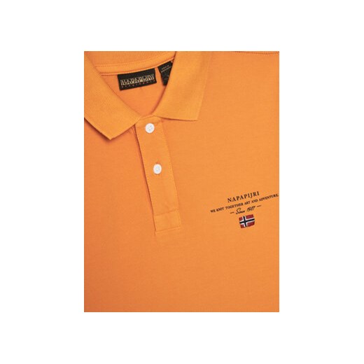 Napapijri Polo Elbas 5 NP0A4G4NA701 M Pomarańczowy Regular Fit Napapijri 8Y MODIVO