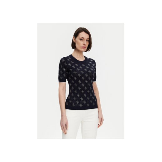 Guess Sweter W5GR20 Z3D60 Granatowy Regular Fit Guess XL MODIVO