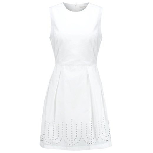 GAP LASERC  Sukienka koktajlowa optic white zalando bialy abstrakcyjne wzory