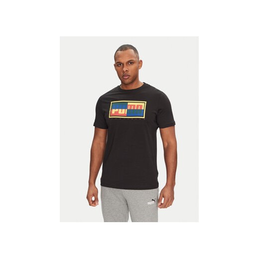 Puma T-Shirt Graphics Box 684827 Czarny Regular Fit Puma L MODIVO