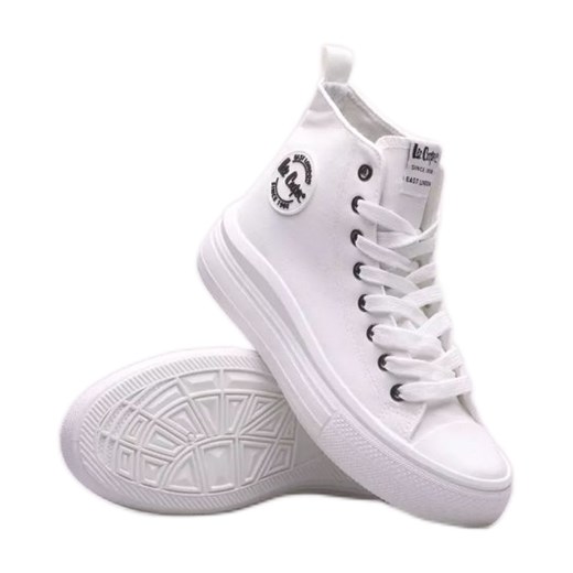 Buty Lee Cooper W LCW-23-44-1627L białe ze sklepu ButyModne.pl w kategorii Trampki damskie - zdjęcie 178786680