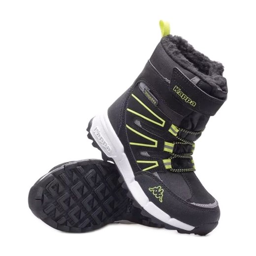 Buty Kappa Floki Tex K 260975K-1133 czarne ze sklepu ButyModne.pl w kategorii Buty zimowe dziecięce - zdjęcie 178786702