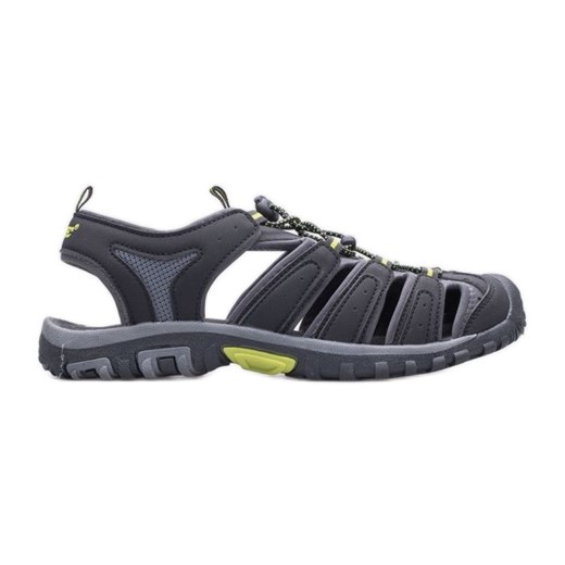Sandały HI-TEC Eritio AVSSS21-HT-02 BLACK/LIME czarne ze sklepu ButyModne.pl w kategorii Sandały męskie - zdjęcie 178786703