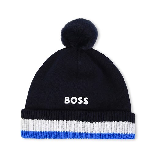 Hugo Boss Kids Czapka w kolorze granatowym ze sklepu Limango Polska w kategorii Czapki dziecięce - zdjęcie 178787450