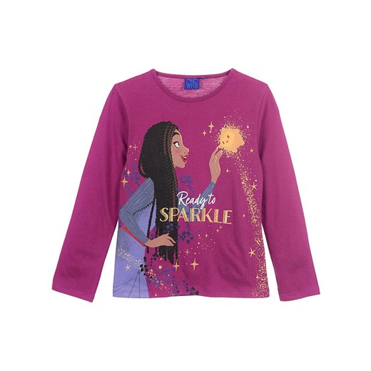 Disney Koszulka &quot;Wish&quot; w kolorze ciemnofioletowym ze sklepu Limango Polska w kategorii Bluzki dziewczęce - zdjęcie 178787564