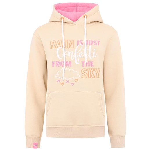 Zwillingsherz Bluza "Confetti Rain" w kolorze brzoskwiniowym Zwillingsherz M okazja Limango Polska