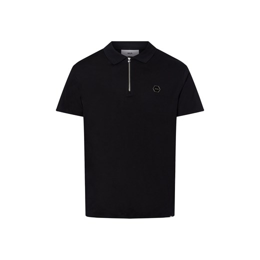 BALR. Męska koszulka polo - Hex Mężczyźni Bawełna czarny jednolity ze sklepu vangraaf w kategorii T-shirty męskie - zdjęcie 178791210