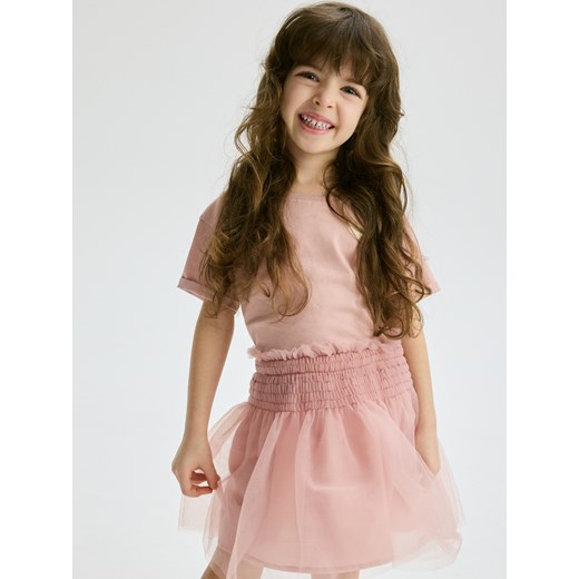 Reserved - Tiulowa spódniczka - brudny róż Reserved 110 (4-5 lat) Reserved