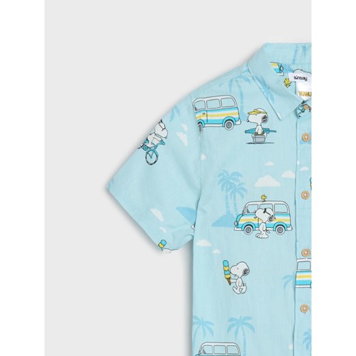 Sinsay - Koszula Peanuts - błękitny Sinsay 134 Sinsay