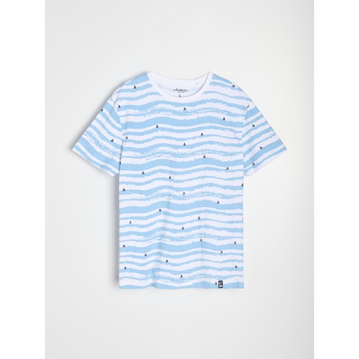 Sinsay - Koszulka ze wzorem marynistycznym all over - Inny Sinsay L Sinsay