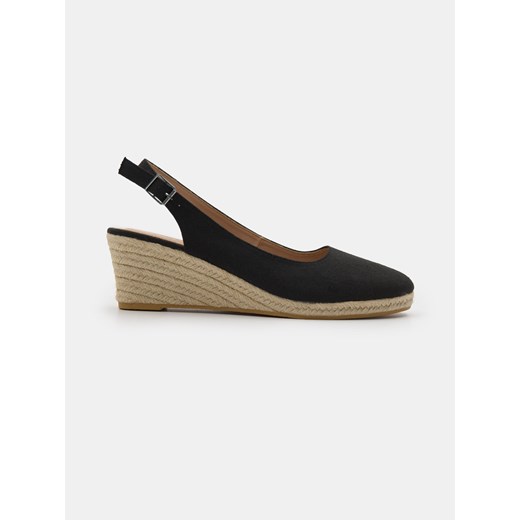 Sinsay - Sandały na koturnie - czarny Sinsay 38 Sinsay