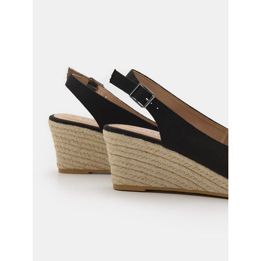 Sinsay - Sandały na koturnie - czarny Sinsay 39 Sinsay