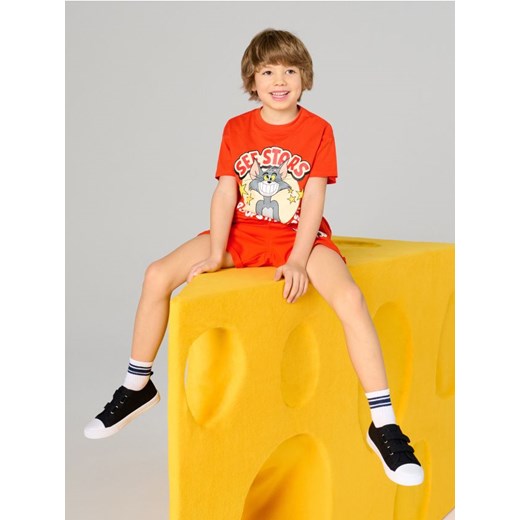 Sinsay - Koszulka Tom & Jerry Core - czerwony ze sklepu Sinsay w kategorii T-shirty chłopięce - zdjęcie 178801833