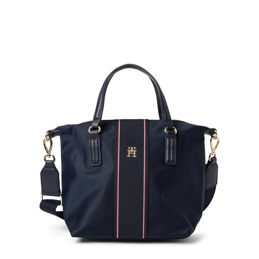Tommy Hilfiger Damska torba na ramię - Poppy Small Tote Kobiety granatowy jednolity ze sklepu vangraaf w kategorii Torby Shopper bag - zdjęcie 178806824