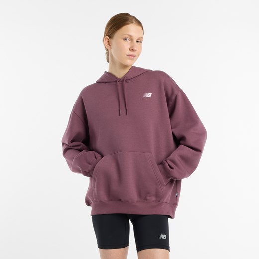 Bluza damska New Balance WT51947FDP – bordowa ze sklepu New Balance Poland w kategorii Bluzy damskie - zdjęcie 178807803