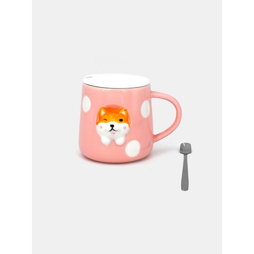 Sinsay - Kubek w zestawie z łyżeczką - wielobarwny Sinsay One Size Sinsay