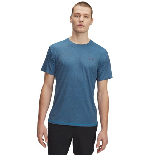 Męska koszulka treningowa Under Armour Vanish Elite Vent Prtd SS - niebieska ze sklepu Sportstylestory.com w kategorii T-shirty męskie - zdjęcie 178810130