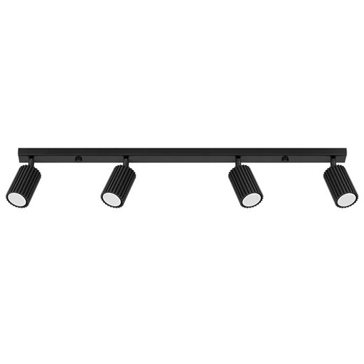 Czarna loftowa lampa czteropunktowa - 10X D303 R6-S10 ze sklepu Edinos.pl w kategorii Lampy sufitowe - zdjęcie 178811600