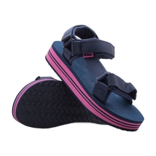 Sandały Lee Cooper LCW-24-05-2754L niebieskie ze sklepu ButyModne.pl w kategorii Sandały damskie - zdjęcie 178814841