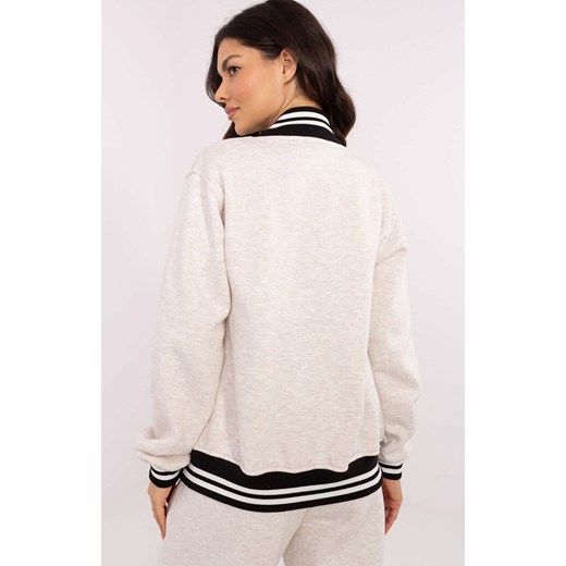 Bluza damska bomberka EM-BL-892.83P, Kolor jasny beż, Rozmiar uniwersalny, MY RED LIPS ze sklepu Primodo w kategorii Bluzy damskie - zdjęcie 178815321
