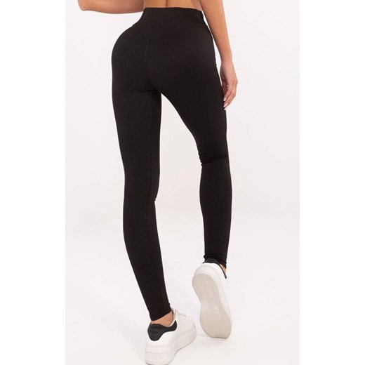 Czarne legginsy z wysokim stanem LK-LG-509901.49, Kolor czarny, Rozmiar 42, Lakerta ze sklepu Primodo w kategorii Spodnie damskie - zdjęcie 178815364