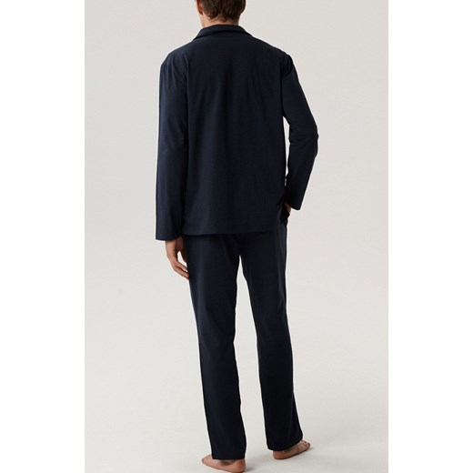Atlantic rozpinana piżama męska BNMP-001-GRANATOWY, Kolor granatowy, Rozmiar S, ATLANTIC ze sklepu Intymna w kategorii Piżamy męskie - zdjęcie 178815772