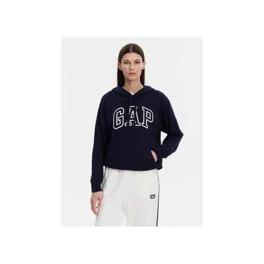 Gap Bluza 870537-05 Granatowy Relaxed Fit ze sklepu MODIVO w kategorii Bluzy damskie - zdjęcie 178816192