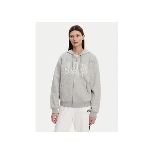 Gap Bluza 678782-12 Szary Regular Fit ze sklepu MODIVO w kategorii Bluzy damskie - zdjęcie 178816602
