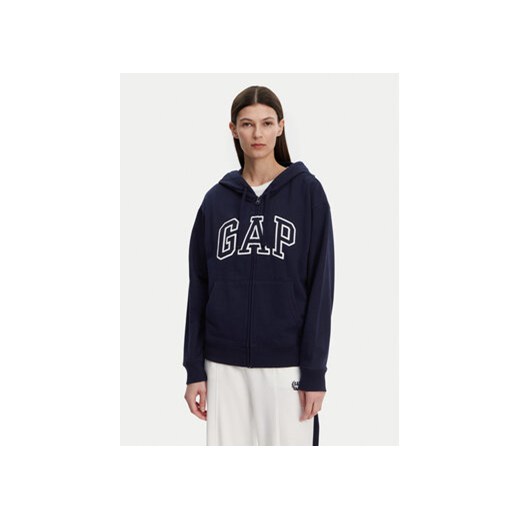 Gap Bluza 727433-03 Granatowy Relaxed Fit ze sklepu MODIVO w kategorii Bluzy damskie - zdjęcie 178817201