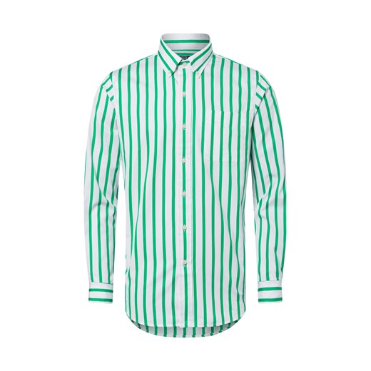 Polo Ralph Lauren Męska koszula casual Mężczyźni Regular Fit Bawełna zielony w paski ze sklepu vangraaf w kategorii Koszule męskie - zdjęcie 178818401