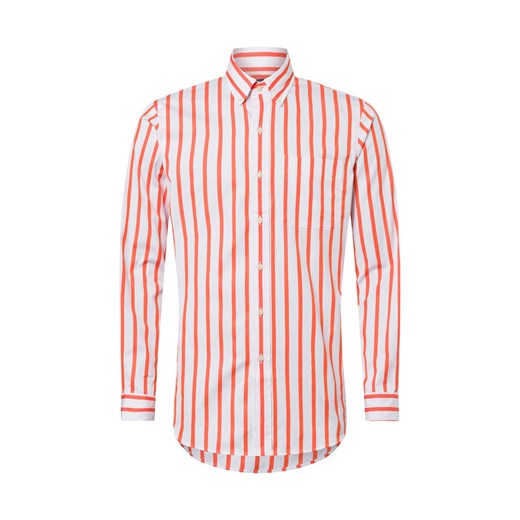 Polo Ralph Lauren Męska koszula casual Mężczyźni Regular Fit Bawełna pomarańczowy w paski ze sklepu vangraaf w kategorii Koszule męskie - zdjęcie 178818402