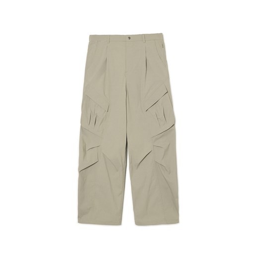 Cropp - Spodnie baggy z kieszeniami cargo - zielony Cropp 34 Cropp